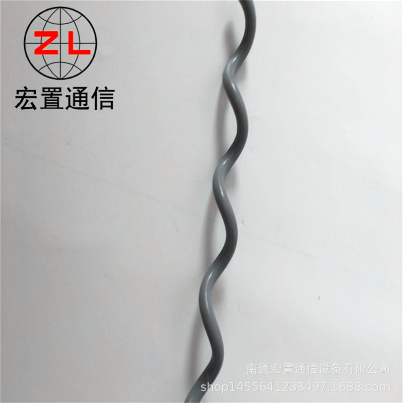 福建110kv光缆金具 ADSS光缆防振鞭  螺旋减振器参数 光缆防晕环