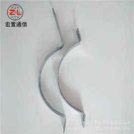 玉林：非金属光缆耐张杆用紧固夹具 耐张杆单耳抱箍 图片