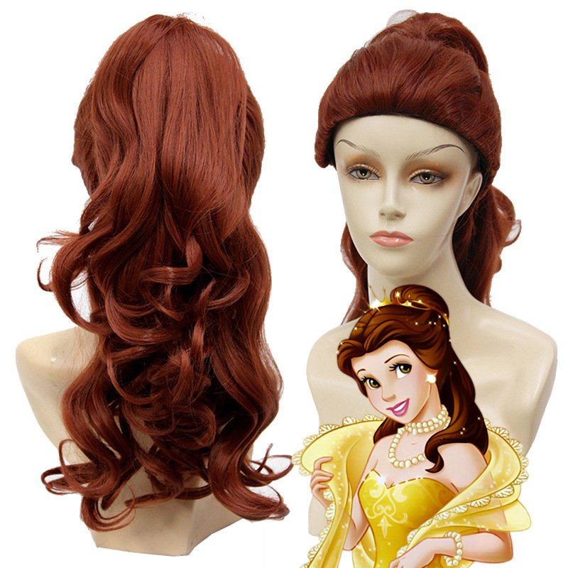 Anime Movie cos Beauty and the Beast-Bell/Belle Princess Split Style cosplay Wig
