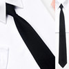 Tie suitable for men and women with zipper, 8cm, 9cm, polyester, wholesale