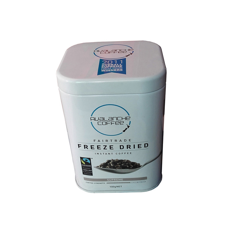 长方马口铁密封咖啡盒 方形内塞食品铁罐  免费拿样