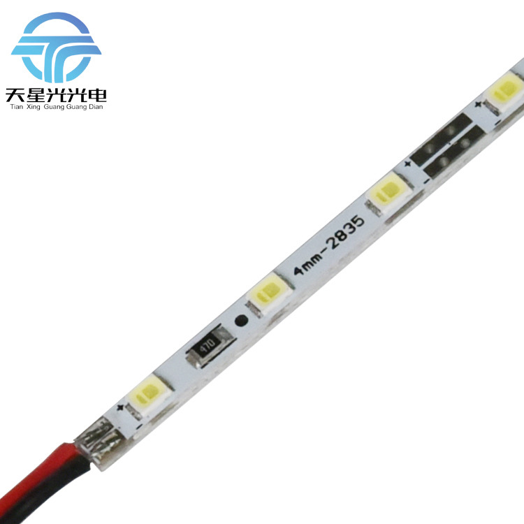 4mm2835硬灯条90灯120灯72灯 12V高亮超薄灯箱侧光源窄板白光灯带
