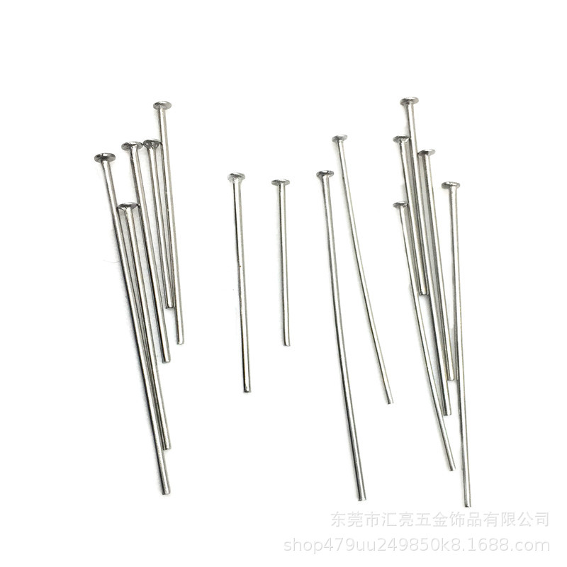 现货供应 不锈钢T字针 多规格串珠针 平头针 T针 DIY饰品配件