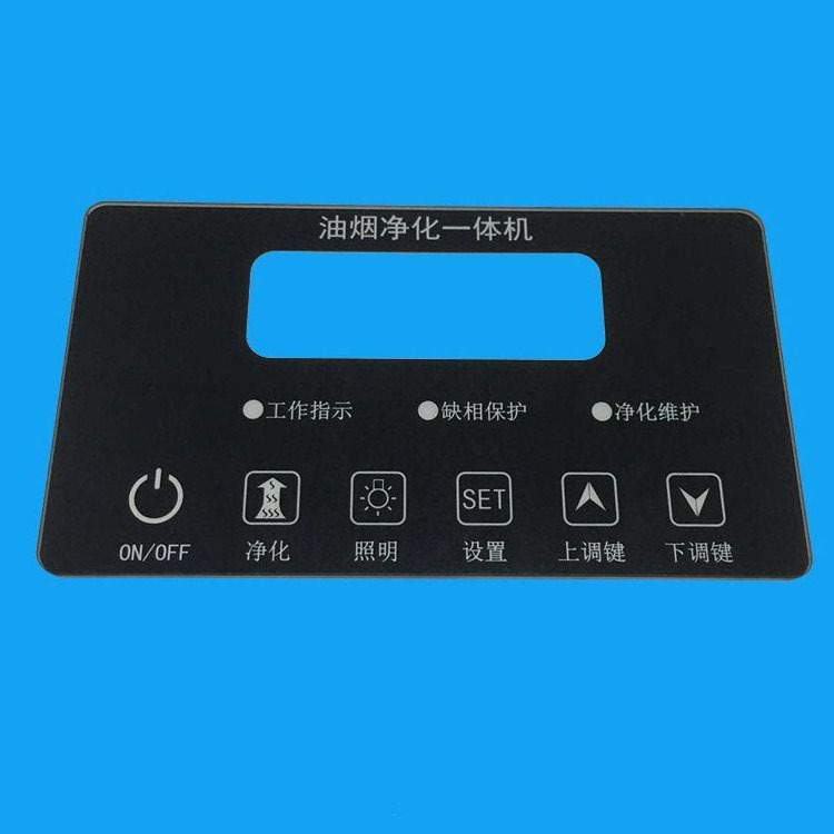 深圳厂家密码门锁钢化玻璃 半透效果智能触玻璃 圆形光字镜片加工