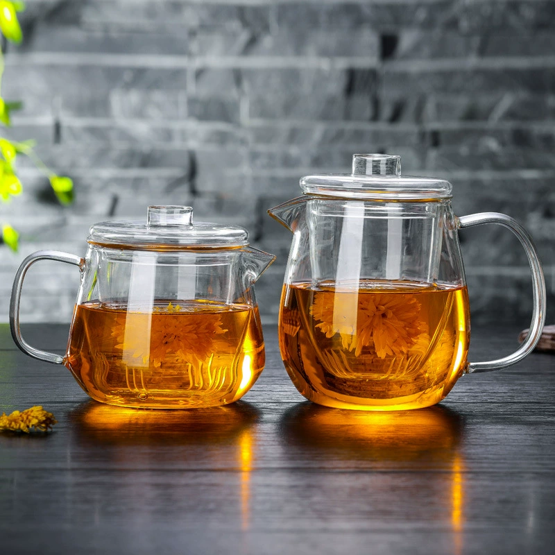 Glass teapot, liner, filter, flavored tea, increased thickness