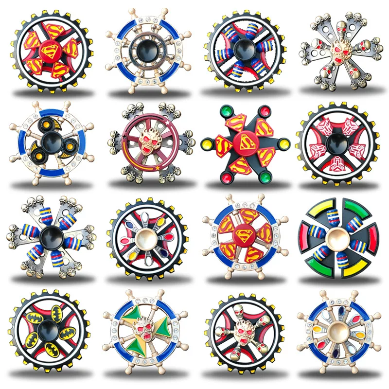 Двухслойная металлическая волчок-игрушка для пальцев, прямые поставки, новая коллекция, снятие стресса, оптом