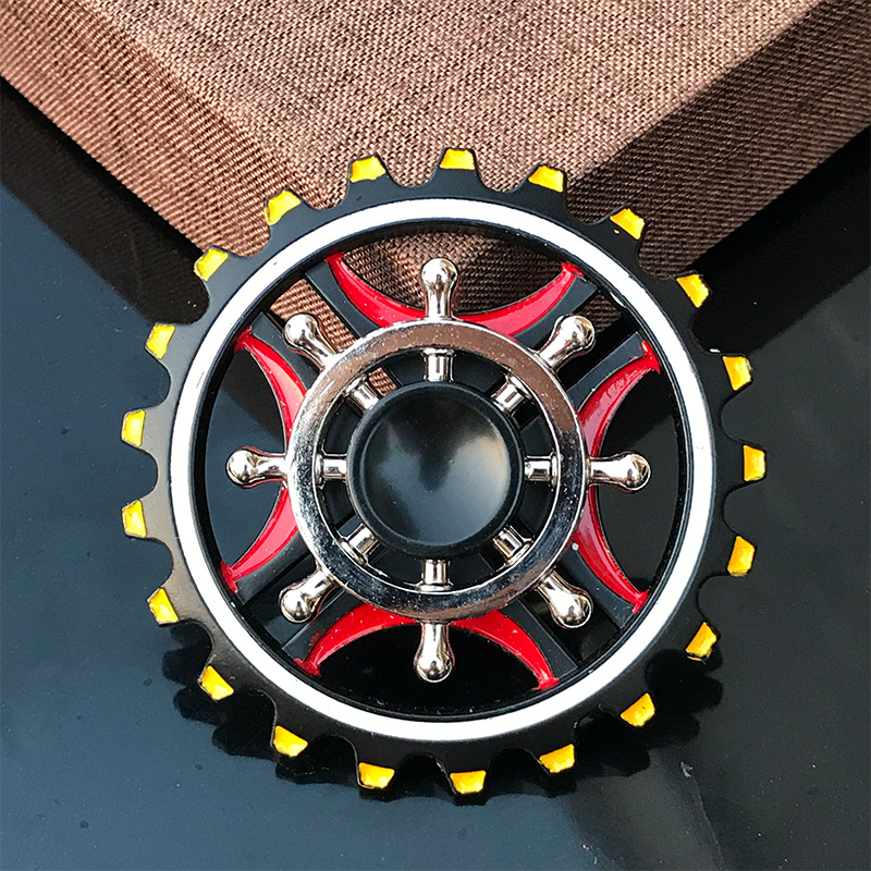 xu jutao direct sales new double-layer fingertip gyro popular metal decompression hand spinner stall