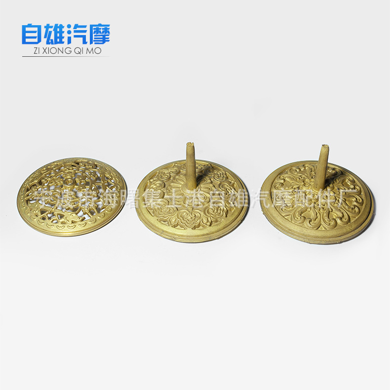 宁波压铸厂定 制黄铜精密压铸件黄铜香炉盖压铸件 精密黄铜工艺品