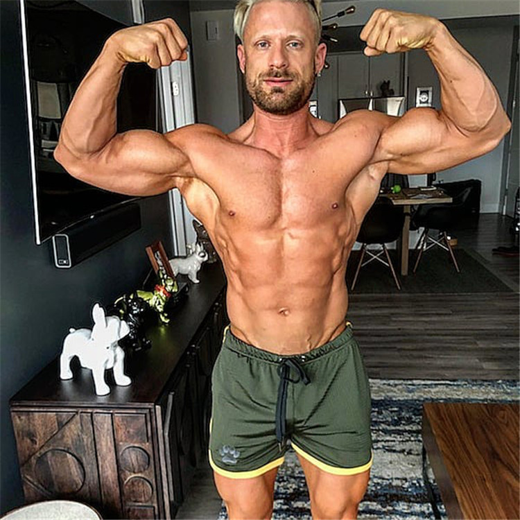 Pantalones cortos deportivos de verano para hombre, pantalones cortos ultrafinos informales para playa, de secado rápido, holgados, transpirables, para culturismo