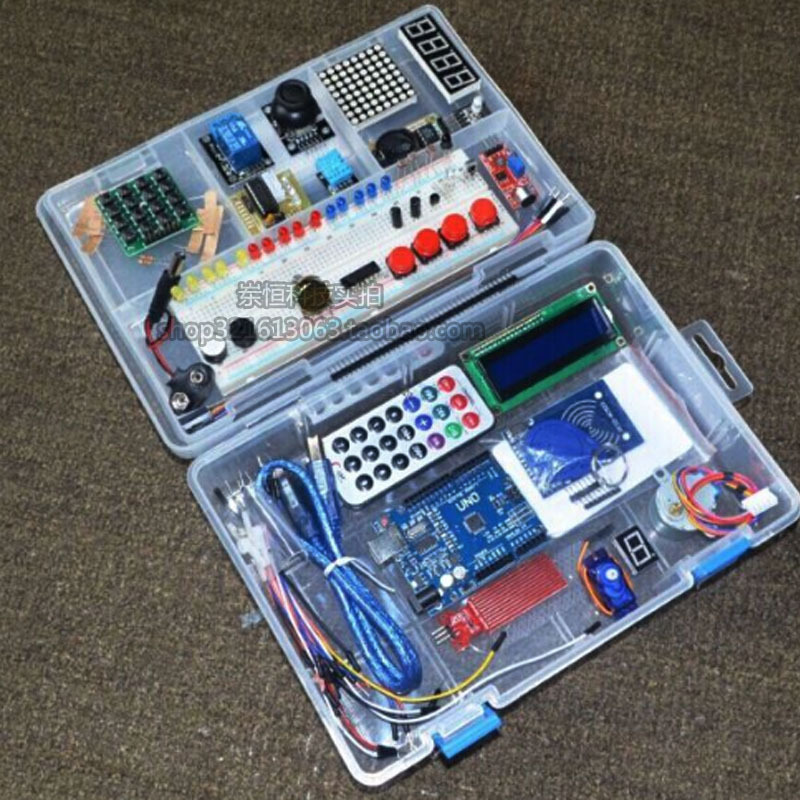 UNO R3 learning kit RFID starter kit stepper motor learning kit with box factory direct sales UNO R3 learning kit RFID starter kit stepper motor learning kit with box factory direct sales
