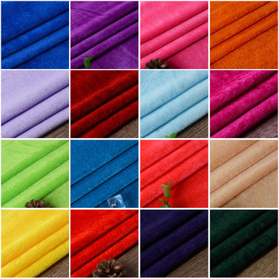 Бархатная однотонная разнообразная ткань