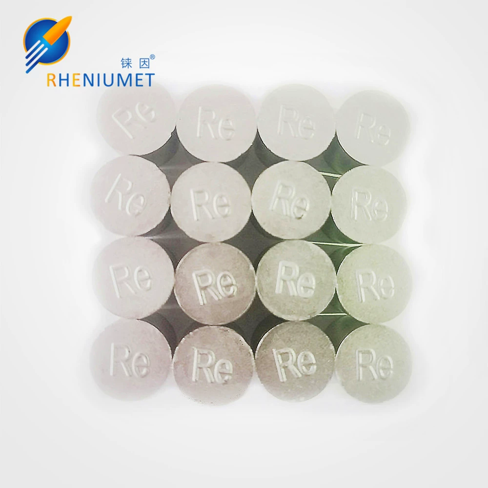 Слиток рения высокой чистоты диаметром 16 мм, гранулы рения, блок рения, цилиндр рения, слиток рения 99,99% чистоты