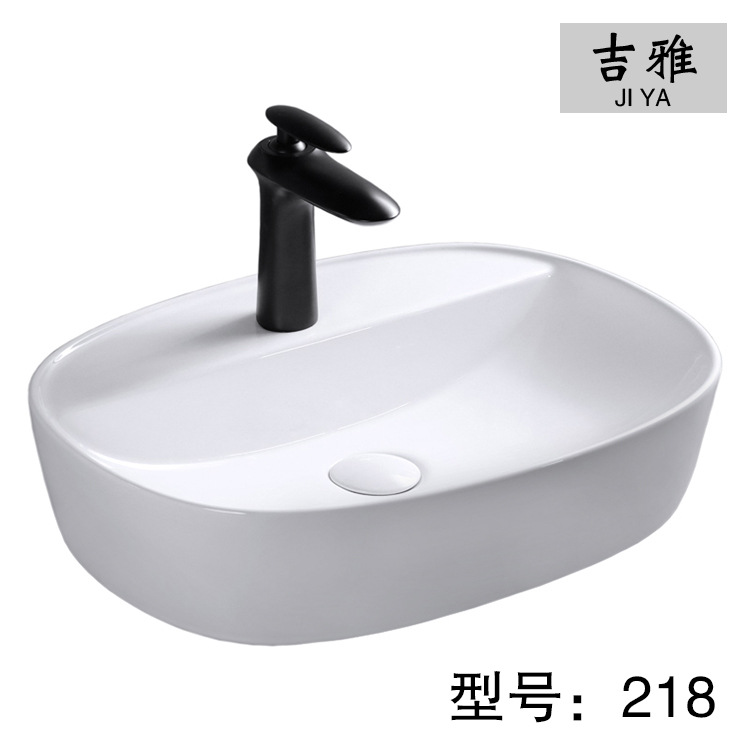 Blanco mesa de cerámica cuenca escritorio del hotel lavabo hogar cuarto de baño cerámica sanitarios lavabo