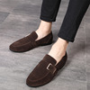 Genuine leather one legged men's shoes fashion shoes men's suede bean shoes leather shoes men's wholesale