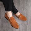 Genuine leather one legged men's shoes fashion shoes men's suede bean shoes leather shoes men's wholesale