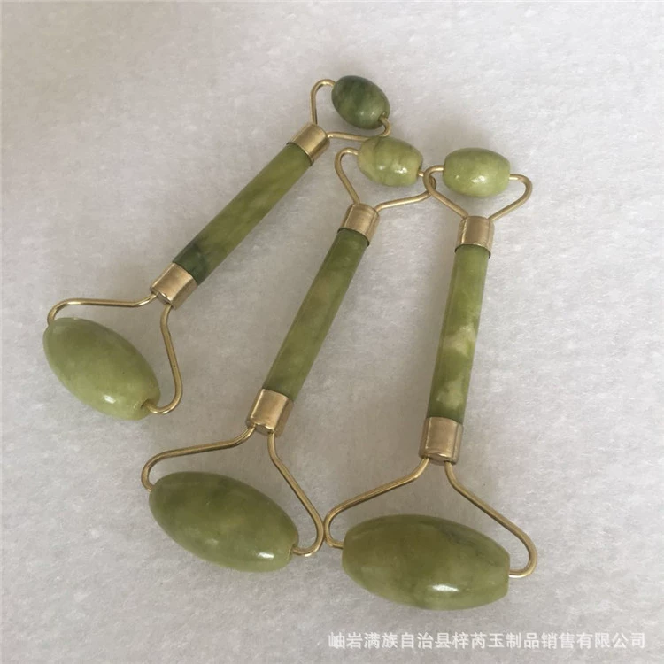 Массажер для лица из натурального нефрита, нефритовый массажер для похудения, массажная палочка, нефритовый роллер для красоты, нефритовый массажер для меридианов из Сюяня.