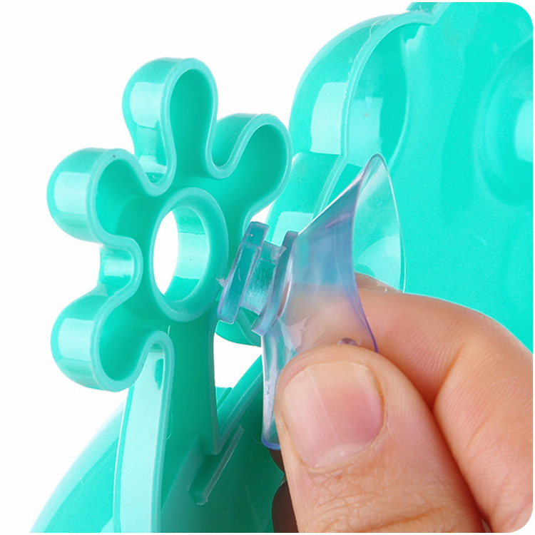 Oferta especial de dibujos animados Rana pasta de dientes cepillo de dientes titular de la ventosa montado en la pared sin fisuras ponche-libre baño rack al por mayor