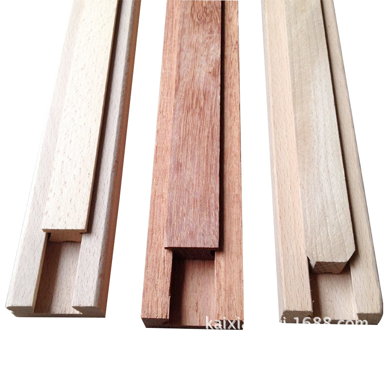 Solid wood slide rail 2 section 5