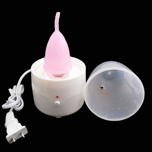 Special sterilizer for menstrual cups, automatic timed steam sterilization, compact and easy-to-carry silicone supplies cleaner