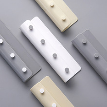 北欧风居家创意塑料挂钩 免打孔壁挂式玄关衣帽钥匙收纳置物架