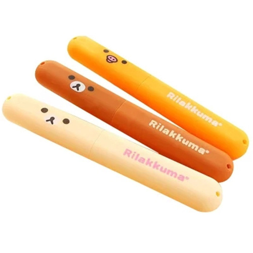 Cartoon Rilakkuma toothbrush cover toothbrush box storage box with lid for washing