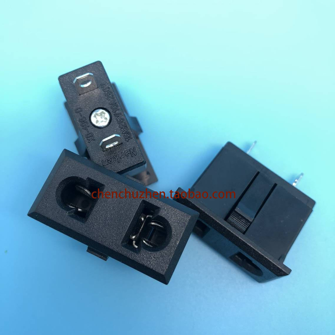 AC插座插头 欧式美式欧规美规两孔插座 欧式插座欧标座 XD-106-D
