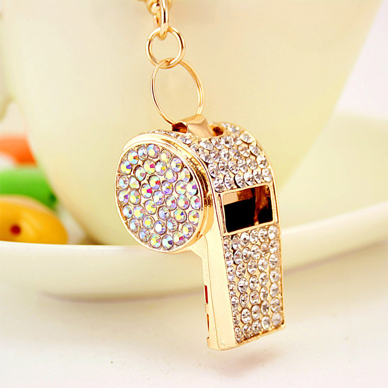 Rhinestone Jewelry Craft Small Gift Whistle Sports Keychain Bag Pendant Whistle Pendant Key Chain 659 Rhinestone Jewelry Craft Small Gift Whistle Sports Keychain Bag Pendant Whistle Pendant Key Chain 659