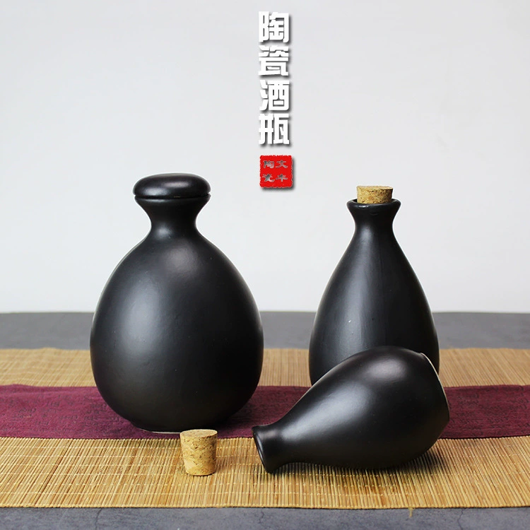 Земля керамика вино банку полтора кошачьих два taels Ретро керамическая бутылка вина оптом ликер пустая бутылка разбросаны бутылка вина Хэбэй завод прямо