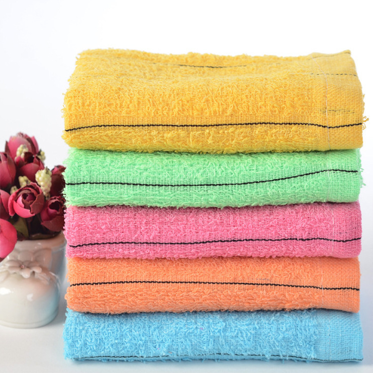 Beauty salon hotel hotel pedicure bath disposable color cotton towel in stock wholesale plus embroidered logo
