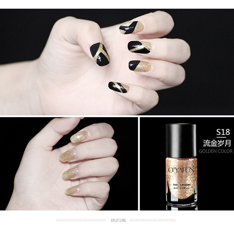 Ouyafei water-based peelable tearable nail polish baking-free quick-drying mirror transparent nail Polish Nail Polish