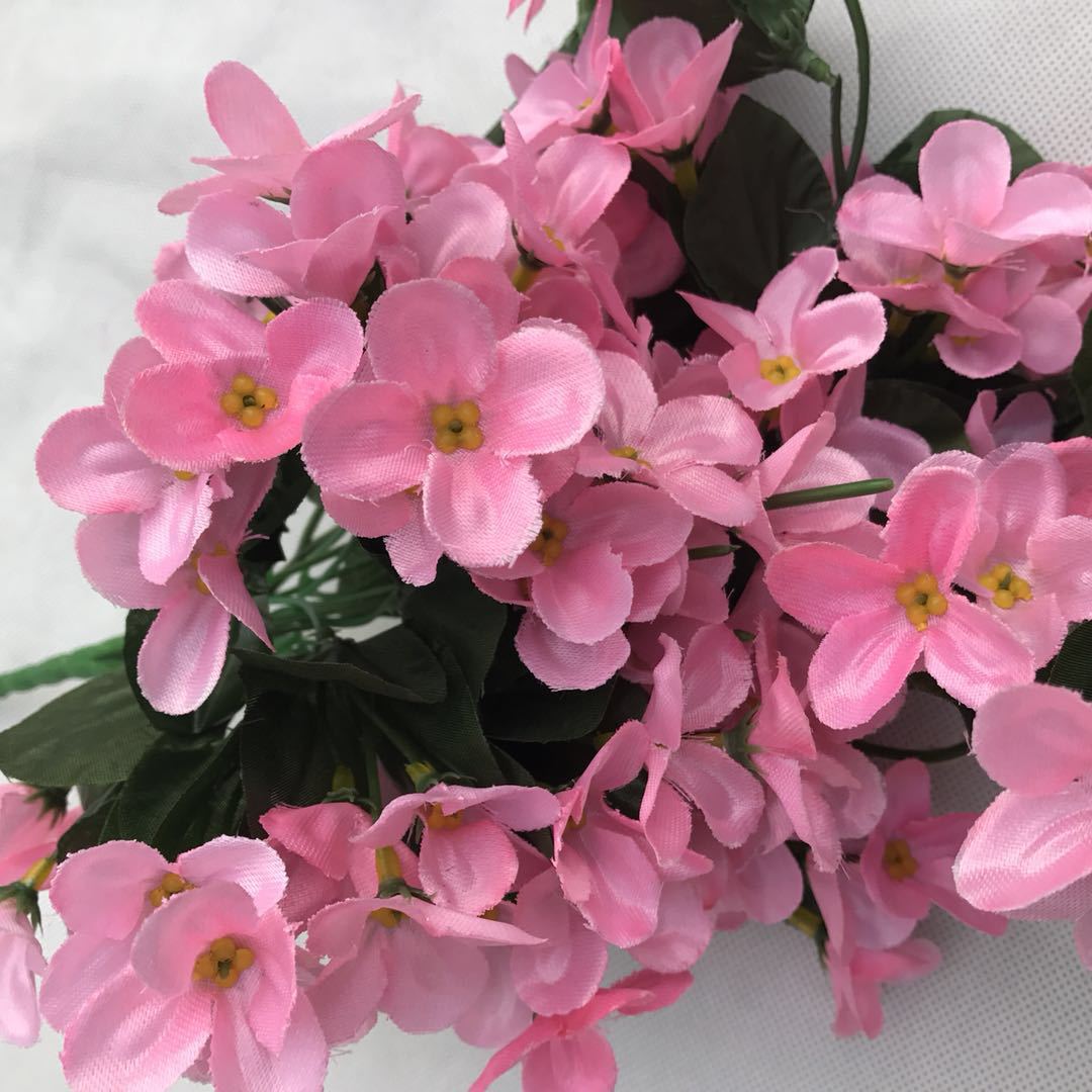 Violeta artificial colgante de pared flor Vine boda casa balcón decoración de interiores flor falsa violeta tela de seda lámpara de calle Flor falsa