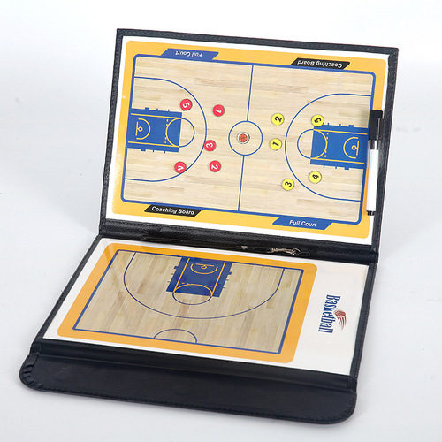 25% off on three-fold basketball tactical board, color folding coaching board, leather teaching board, magnetic coaching board with pen