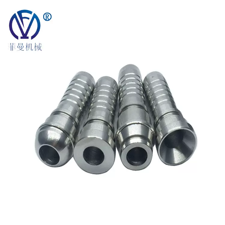 不锈钢液压管件接头液压高压直通扣压接头扩口式锥螺纹直通管接头