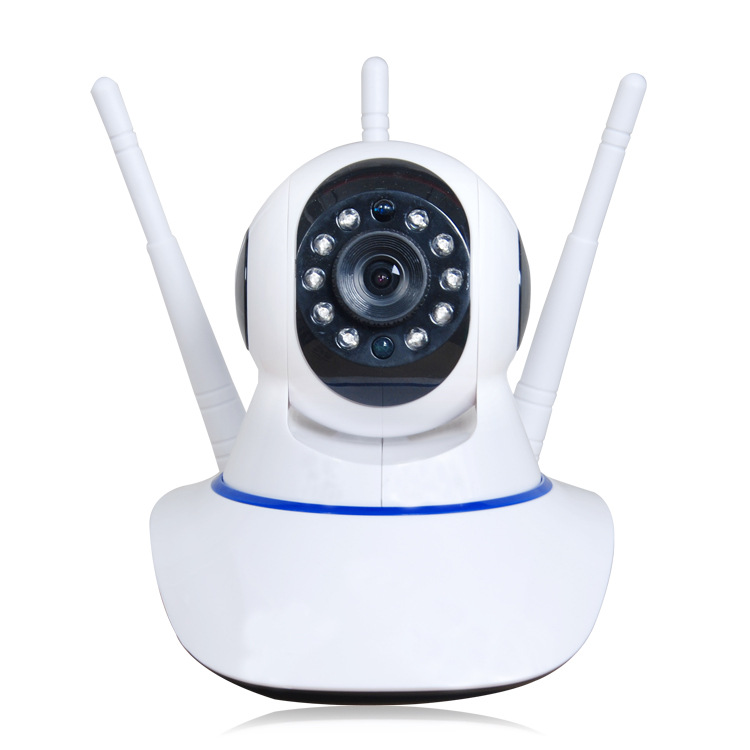 V380无线摄像头三天线摇头机wifi家用手机远程监控器高清摄像机eb