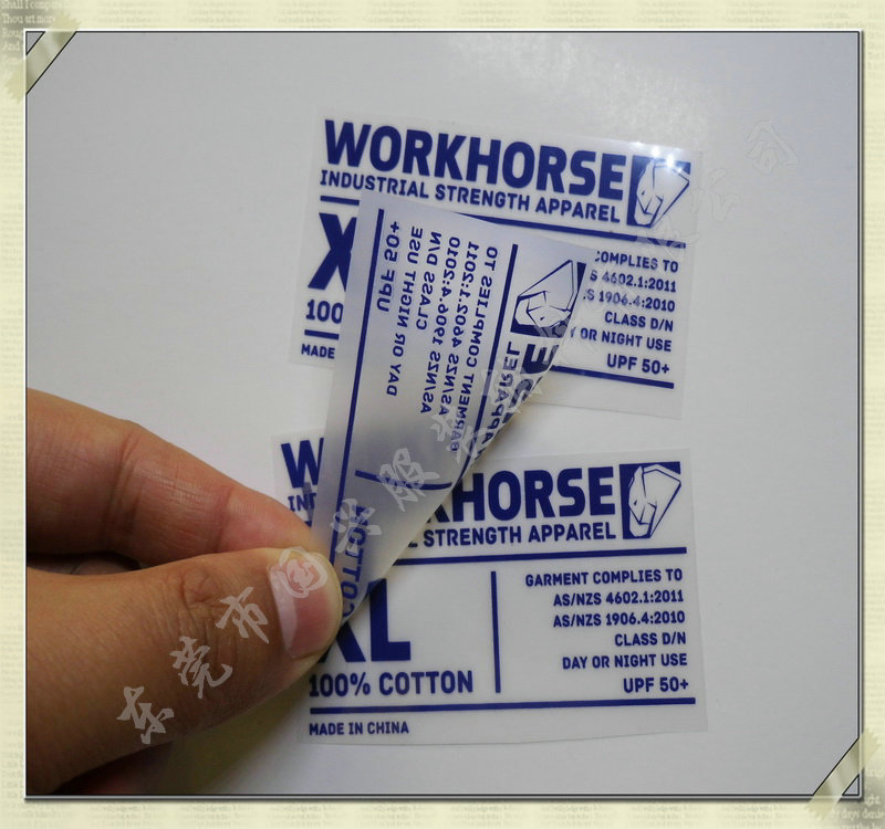 1000起订内衣烫标 内裤烫唛  耐汗渍 烫斗都可以使用的万圣礼品