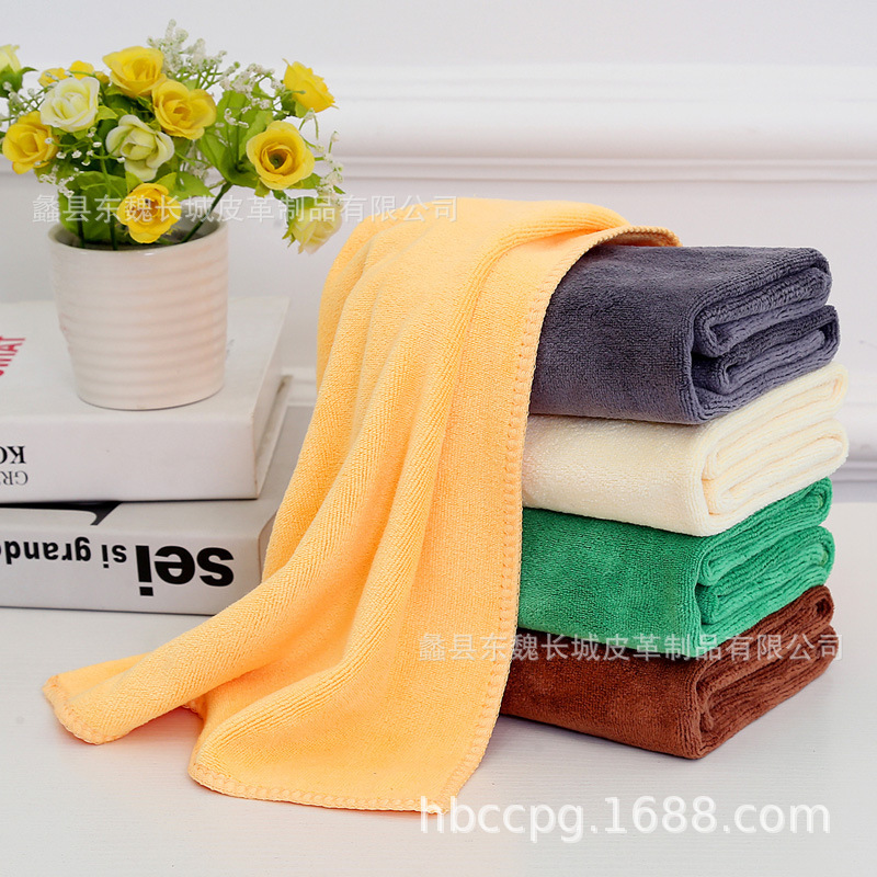 Car Cleaning Towel, Thickened Drying Towel 40*60cm, Brushed Microfiber Coral Fleece, Gas Station Car Wash Towel for Vehicles