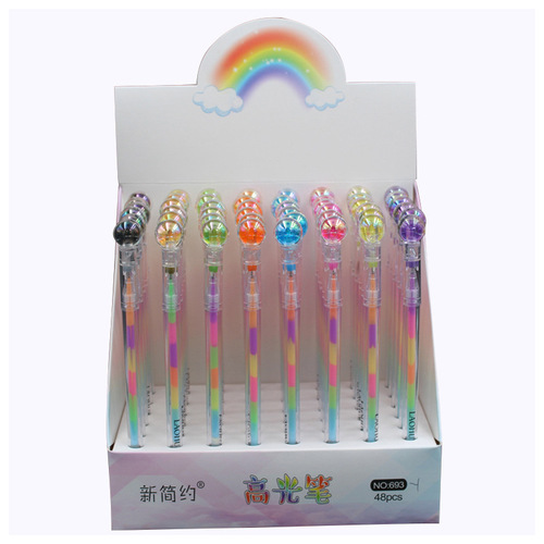 New simple color multi-functional writing pen, special high-gloss pen for handbook, quick-drying 693 new high-gloss pen