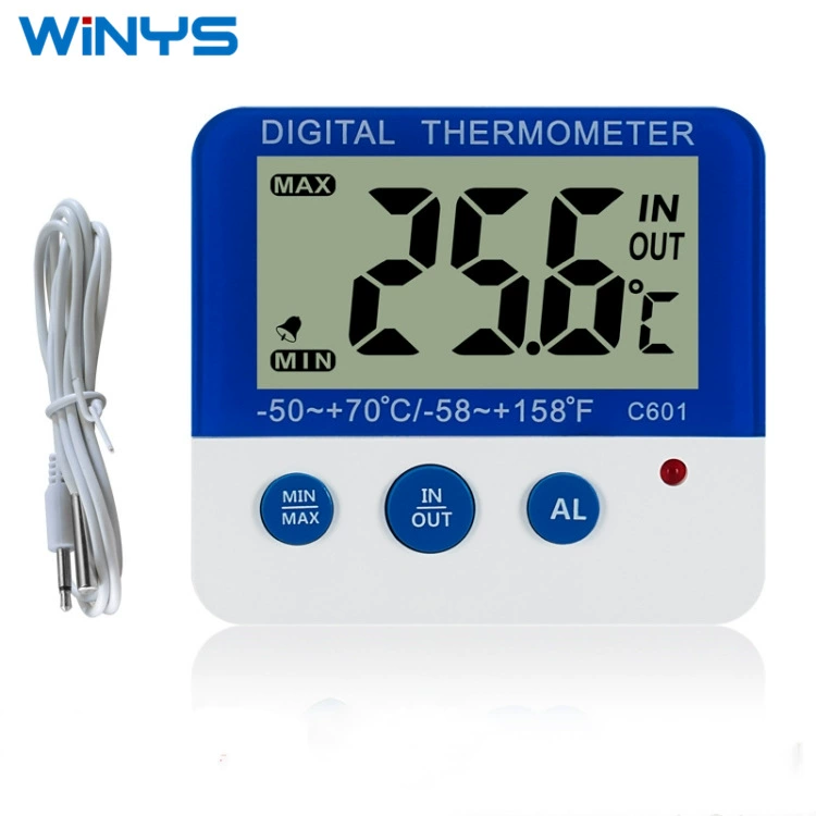 WINYS C601 домашний внутренний и наружный термометр домашний холодильник домашнее животное электронный термометр морозная сигнализация