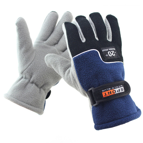 Outdoor Windproof Gloves for Men, Women, and Children—Winter Cycling, Fleece-Insulated, Warm, Skiing, and Cold-Weather Gloves for Students