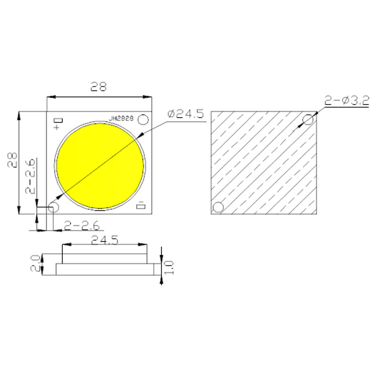 �޺���Ʒ����COB���� 50W����Ƽ���Ƶ��� �洬����LED��Դ