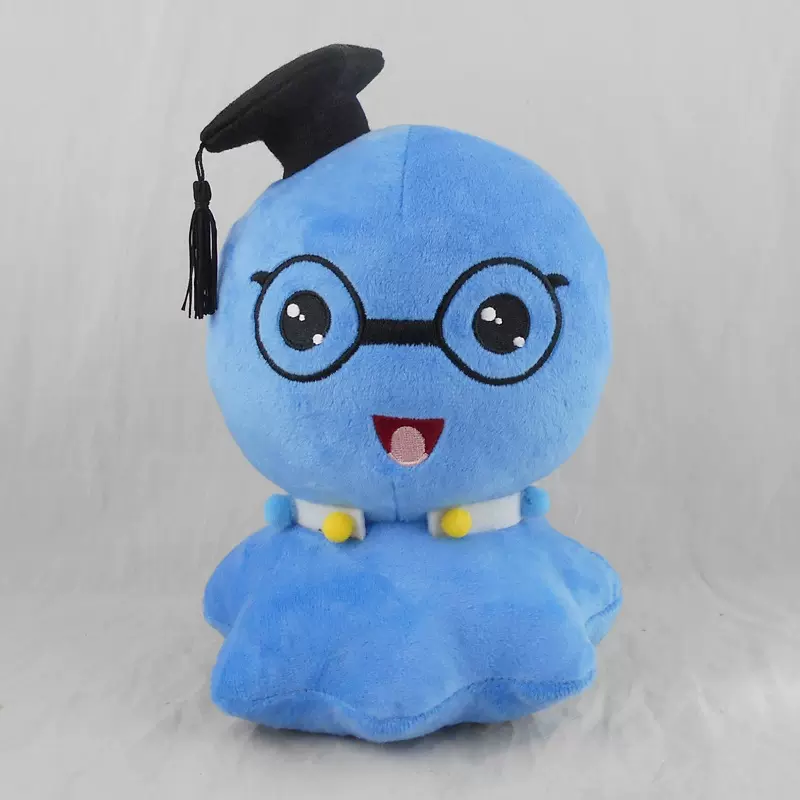 厂家来图做 创意毛绒玩具章鱼博士 吉祥物公仔卡通玩偶加logo