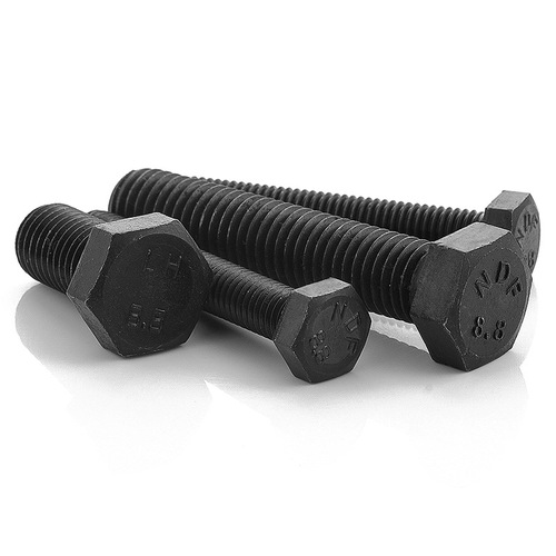Grade 8.8 high-strength external hexagonal bolt black external hexagonal screw extended screw hexagonal head bolt M4/M6M8