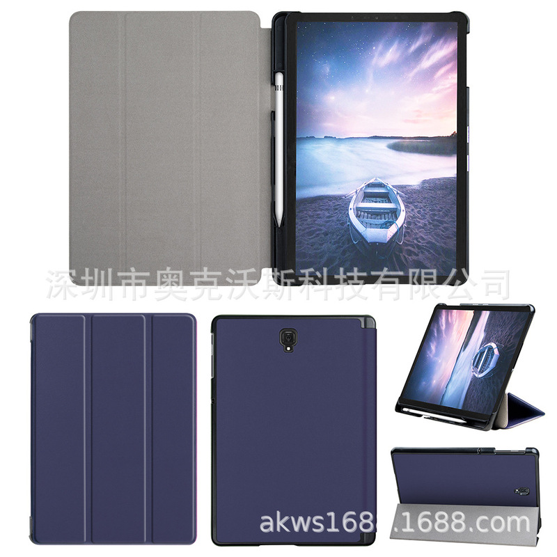 For Samsung Galaxy Tab S4 tablet protective case SM-T835 leather case 10.5 inch with pen insert