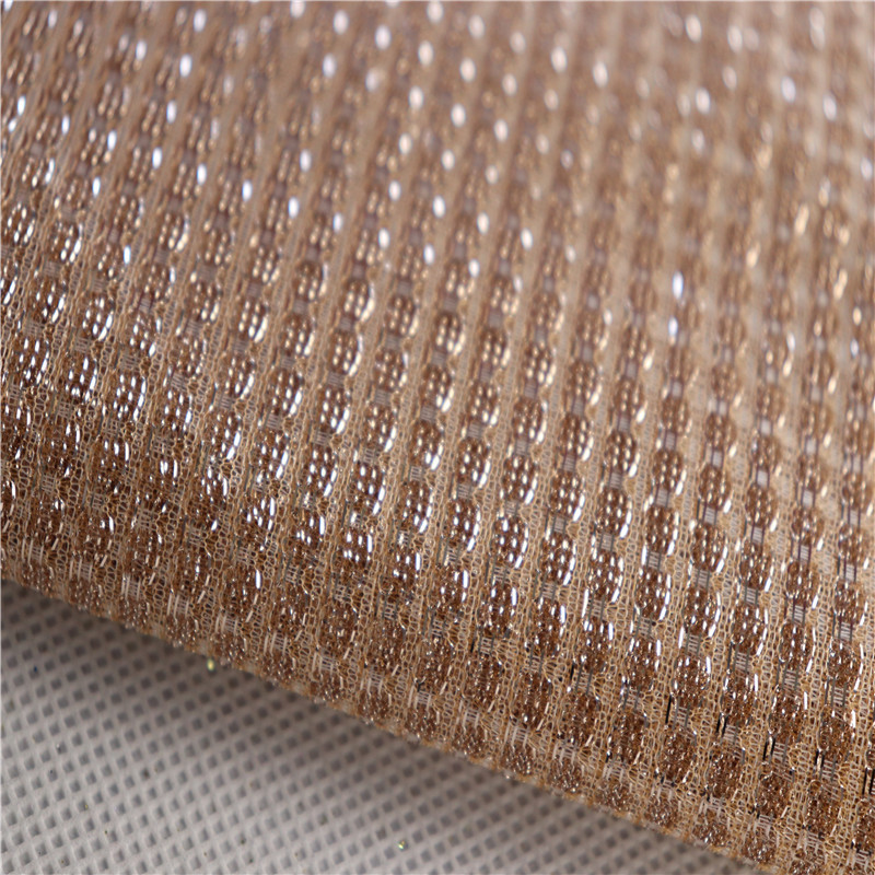 Yarn-dyed checkered square mesh diamond gold and silver silk bright silk mesh gold sprinkled composite cloth Arabic yarn scarf