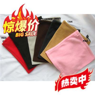 Foreign trade hot sale polar fleece scarf three-in-one multifunctional hat unisex monochrome adjustable neck sleeve