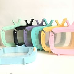 Ins Nordic style savings bank wooden handicraft children's room decoration photography prop TV money bank