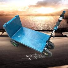 电动平板车工地农用蔬菜运输车电动拉货手推车蔬菜大棚用厂家供应