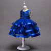 Evening dress sleevless, European style, tutu skirt