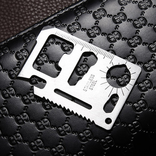 Swiss military knife card outdoor camping tool card 11 kinds of multifunctional military knife card card blade knife stainless steel large knife card