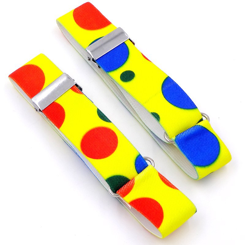 Yellow bottom red and blue dot